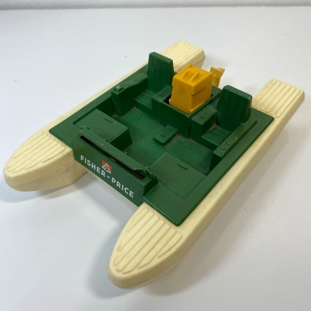 Fisher Price -‎ Adventure People - Wilderness Patrol Pontoon Boat - Vintage 1977